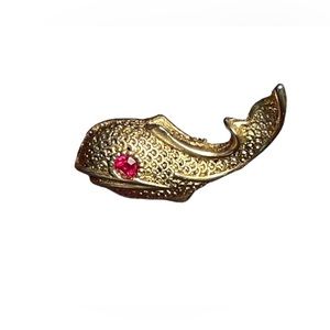 60s Vintage Whale Brooch Pin